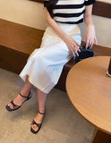 Gelad Pocket H-line Long Skirt