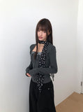 Bil Dot Square Stripe Warmer Long Sleeve T-Shirt