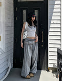 Cherry ribbed square crop top
