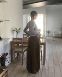 Hitol Lace Fake Layered Shirring Drape T-shirt