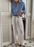 Ice Crease Wide Slacks