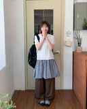 Kotali Check Balloon Layered One Piece
