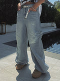 Ribat Pintuck Wide Denim Pants