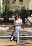 Arin Denim Wide Banding Pants