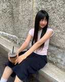 Movic Banding Pintuck Cargo Bermuda Pants