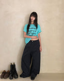 Hichel Washed Wide Pants