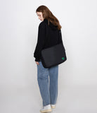 Clover Smile Embroidery Cross Curved Messenger Bag