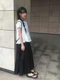 Kinu Frill Sleeveless Layered Blouse