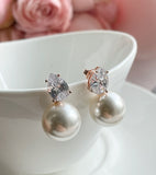 Elande cubic pearl earrings