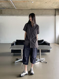 [UNISEX] Fast Summer Nylon String Overfit Short Sleeve Shirt