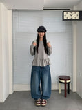 Lapus Cotton Frill Long Sleeve Tee