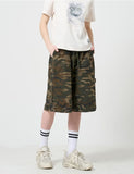 Double Knee Carpenter Washing Camo Bermuda Pants