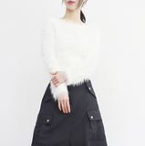 Mooh Fur Cropped Knitwear