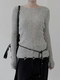 Modern Damage Ribbed Knit