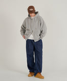 Twin Pintuck Wide Denim Pants