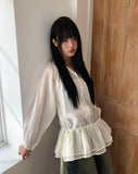 Ronew Frill Tiered Blouse