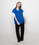 Heart Board Embroidery Knit Vest