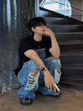 Bet Vintage Wide Denim Jeans