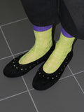 STUD SUEDE BALLET FLAT