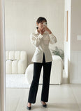 Casey Half-Open Collar Blouse