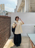 [unisex] Rimel Color Summer Over Short Sleeve Shirt