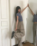 Nuka Two Way Nylon Parachute Skirt Pants