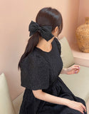 Kamel Jacquard Ribbon Hair Pin