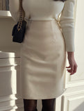Miato brushed H-line skirt
