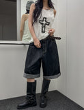 Big Pocket Carpenter Non-Fade 8-Part Denim Pants