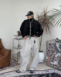 Poen Stripe Curved Pants