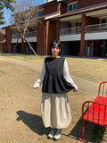 [BAONHAUS] Value Dot Ribbon Vest