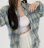 Today Check Loose Fit Long Sleeve Shirt