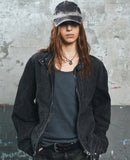 OBLATE BIKER DENIM JACKET
