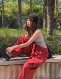 [U-BASIC] Basic Baldy Ribbed Crop Mango Sleeveless