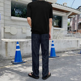 Slow linen denim pants