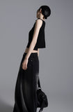 Ribbon string Vneck knit