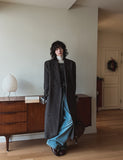 Grevy Herringbone Wool Coat