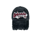 Original damage washed ball cap