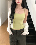 Dearly See-through Deep V-neck Cardigan