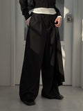 Madel Unbalanced Wrap Skirt Pants