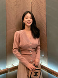 Velia V-Neck Cubic Cardigan
