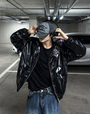 Rokaemmeu Two-Way Glossy Cooper Windbreaker