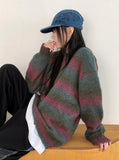 [UNISEX Wool 20] Tums Gradation Stripe Mohair Knit