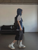 Logan denim hoodie vest