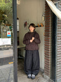 Tentin Adjust Raw Denim Wide Pants