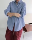 Tarson pocket boxy fit long-sleeved denim shirt