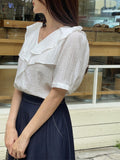 Rapel Frill Puff Short Sleeve Blouse