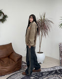 Menver Track Banding Denim Pants