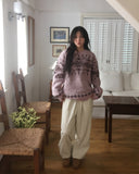 Laom corduroy ribbed jogger pants