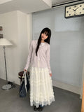 Zicon Lace Ribbed Cardigan